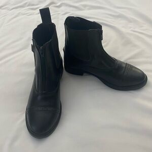 Horze Black Boots Size 6 1/2